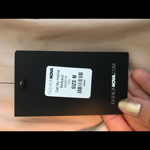 Silky nude blouse bodysuit - Picture 2 of 3